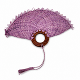 Small jipijapa fan with tzalam wood handle