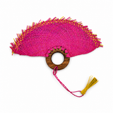 Small jipijapa fan with tzalam wood handle