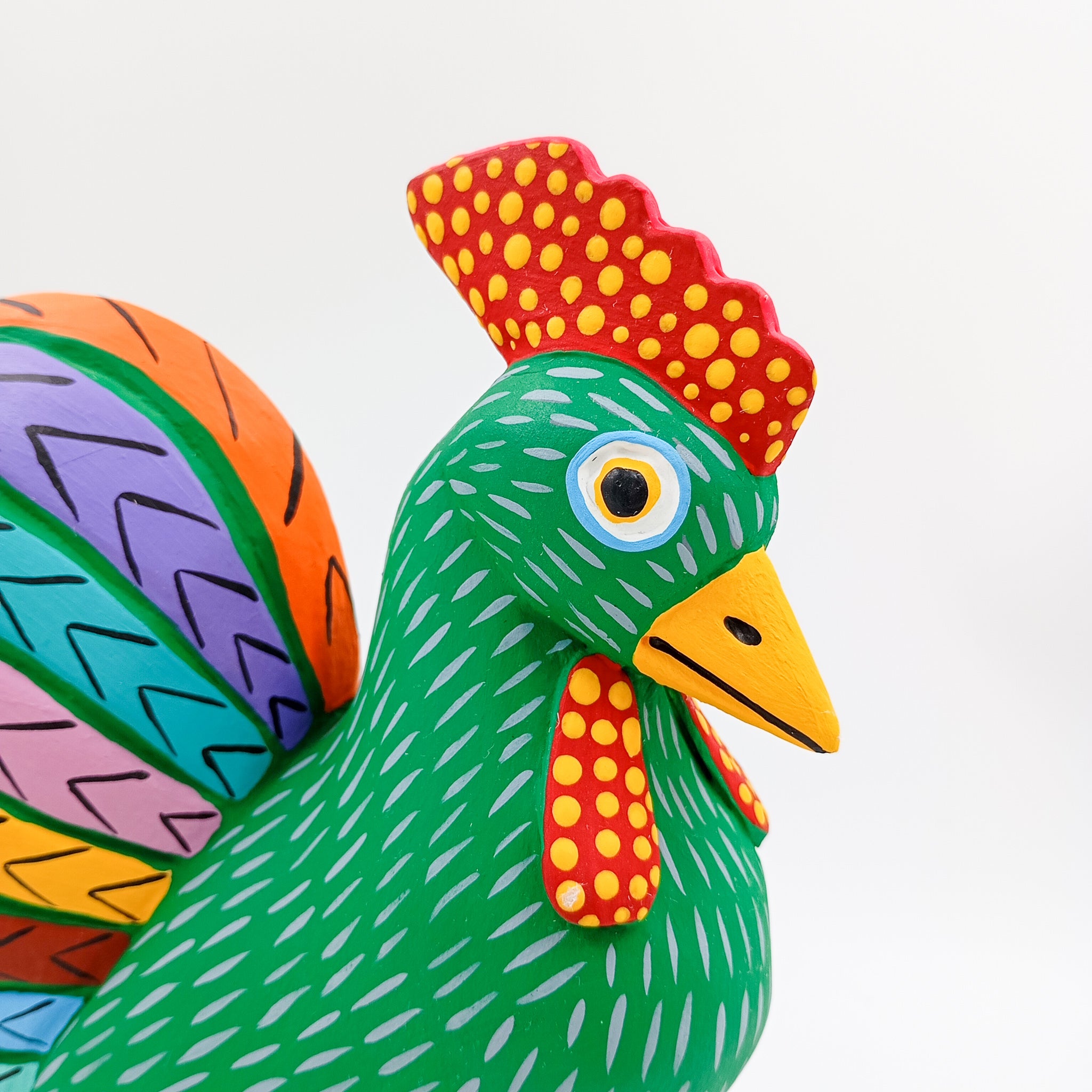 Gallo - talla de madera Oaxaca