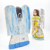 Ángeles con Milagritos de madera