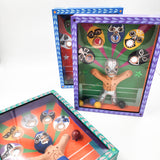 Juego de canicas Luchadores – cartonería mexicana artesanal