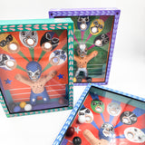 Juego de canicas Luchadores – cartonería mexicana artesanal