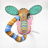 Máscara de elefante de madera Ocumicho