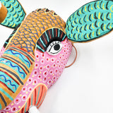 Máscara de elefante de madera Ocumicho