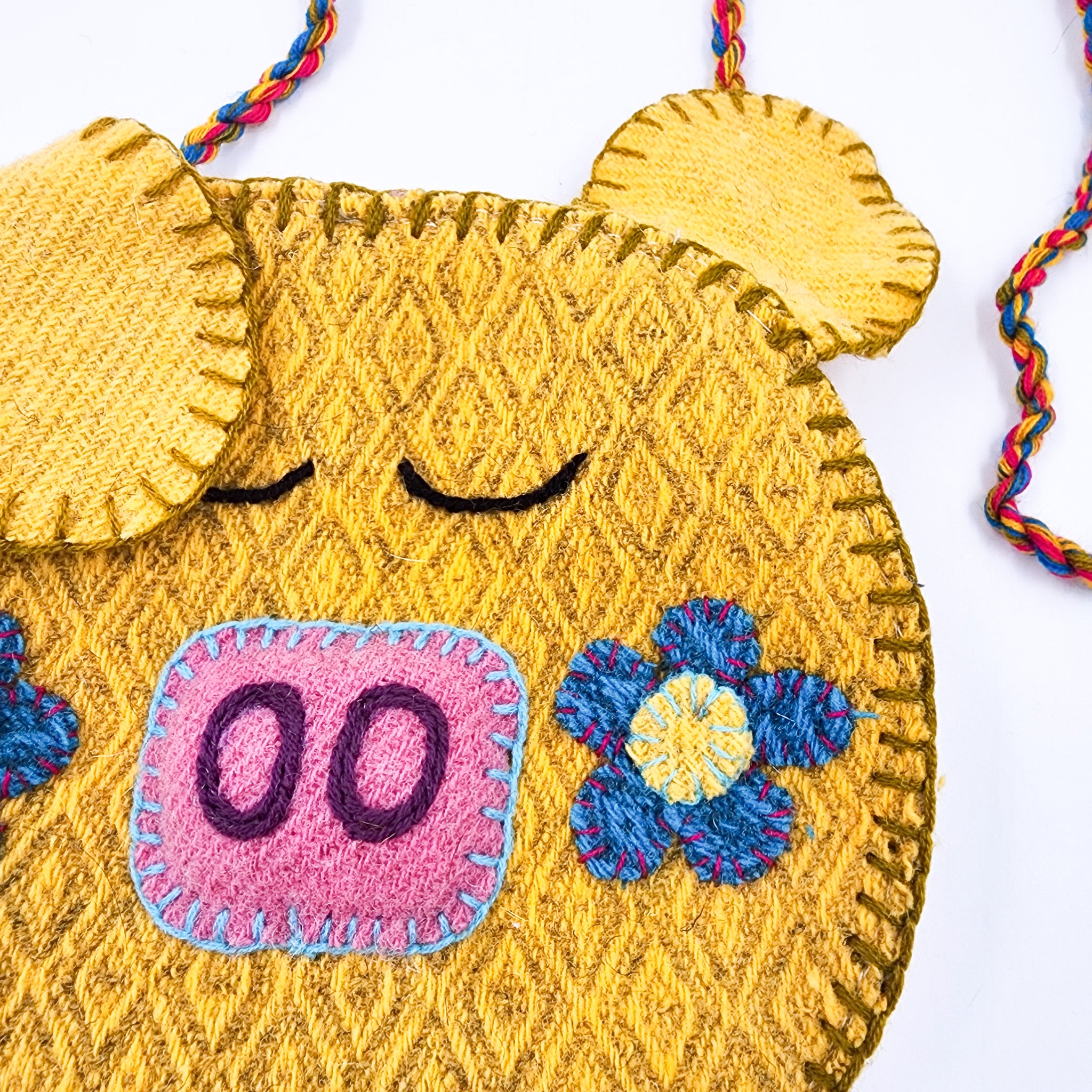 Bolsa Artesanal de Lana “Cochinito”