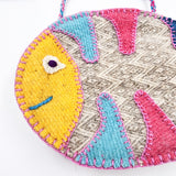 Bolsa artesanal de lana “Pez”