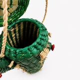 Bolsa cactus tejida en palma