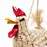 Bolsa gallo tejida en palma