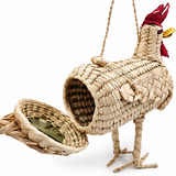 Bolsa gallo tejida en palma