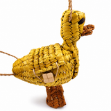 Bolsa pato tejida en palma