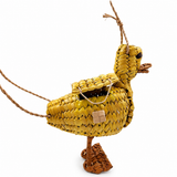 Bolsa pato tejida en palma