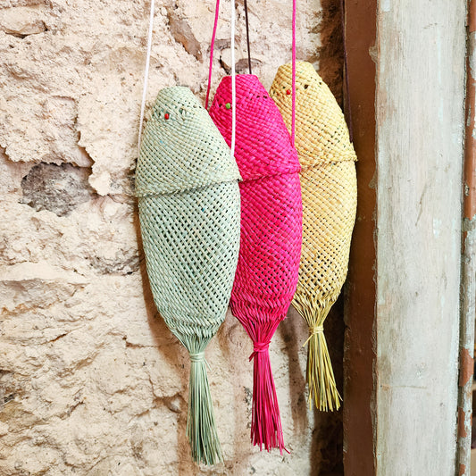 Jipijapa fish bag