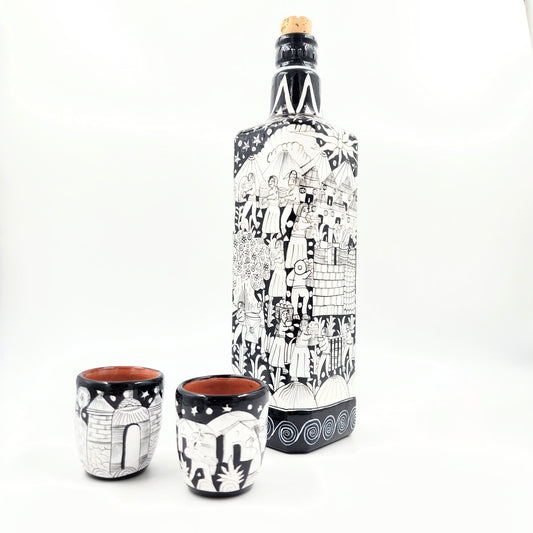 Botella artesanal de Xalitla