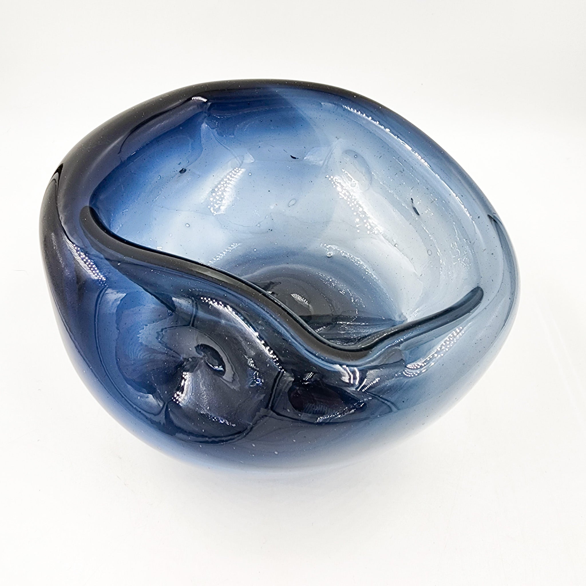 Bowl de vidrio soplado de doble fondo