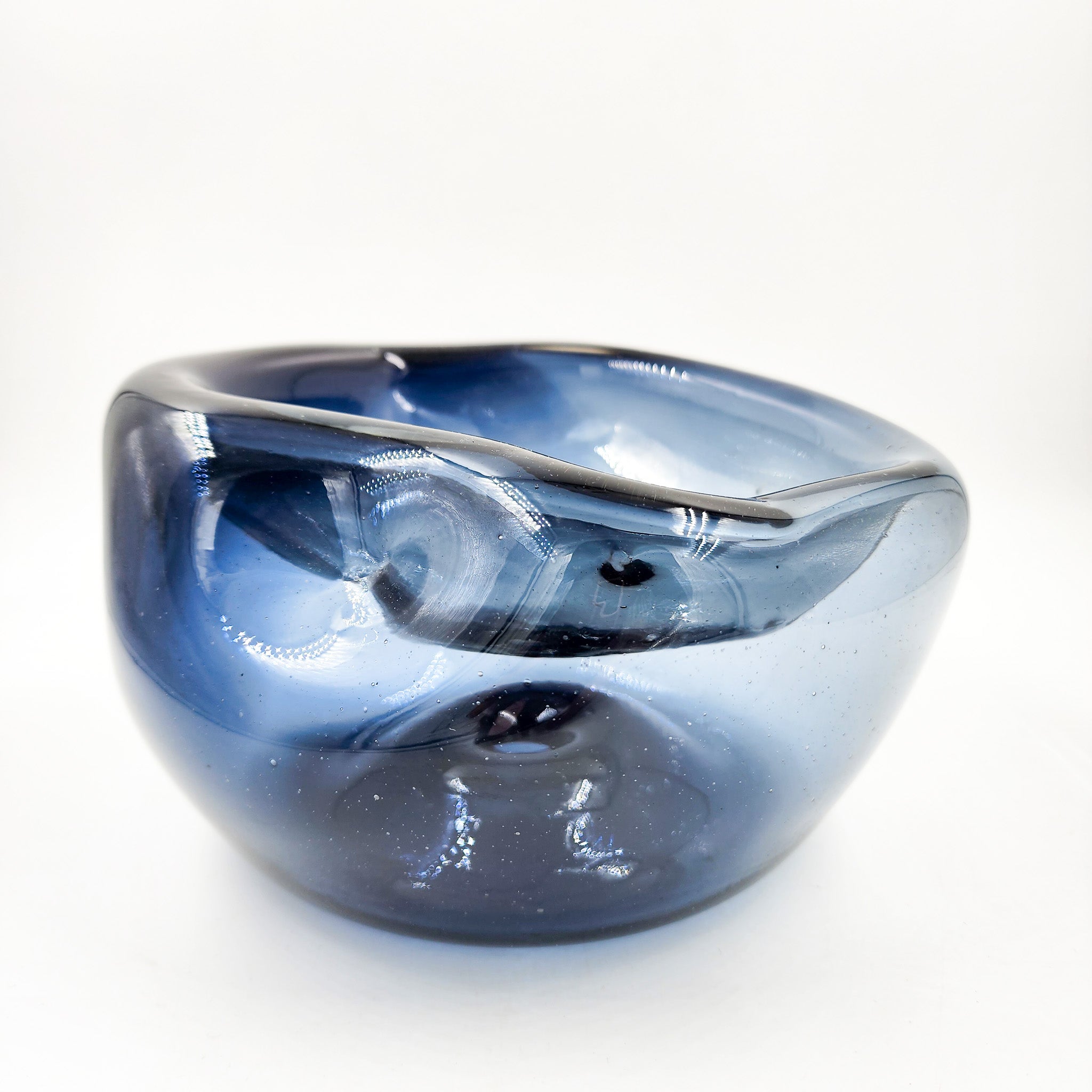 Bowl de vidrio soplado de doble fondo