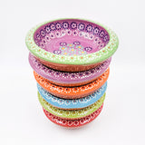 Strawberry-patterned clay snack bowl