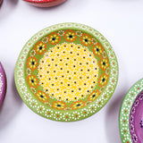 Strawberry-patterned clay snack bowl