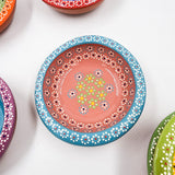 Strawberry-patterned clay snack bowl