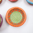 Strawberry-patterned clay snack bowl