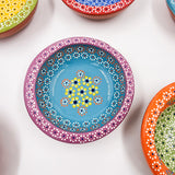 Strawberry-patterned clay snack bowl
