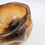 Bowl de vidrio soplado de doble fondo