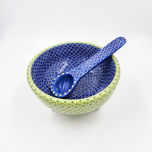 Salsera de barro capulineado