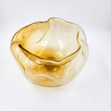Bowl de vidrio soplado de doble fondo