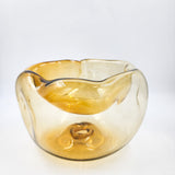 Bowl de vidrio soplado de doble fondo