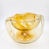 Bowl de vidrio soplado de doble fondo