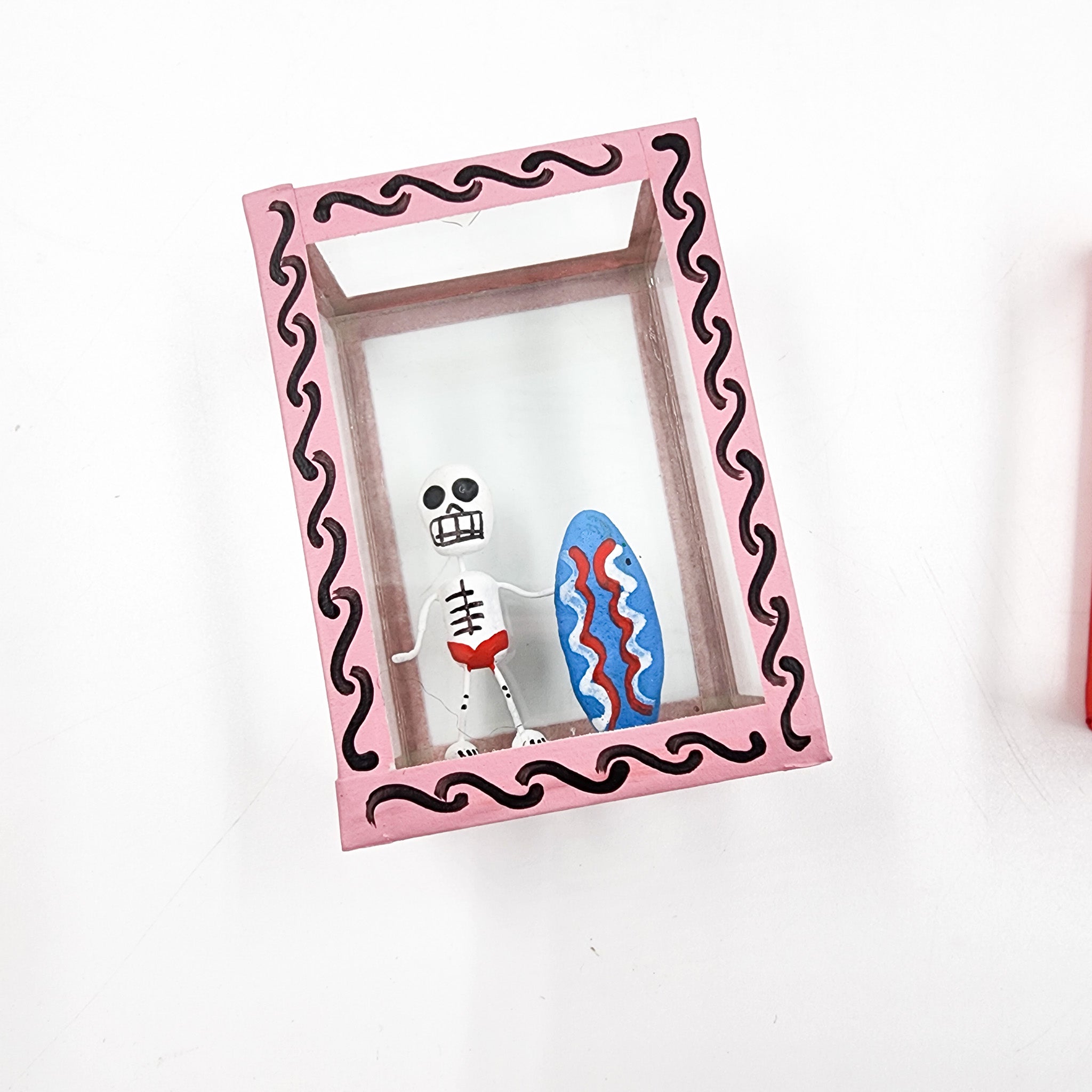 Cajita de la calaverita "El Surfer"