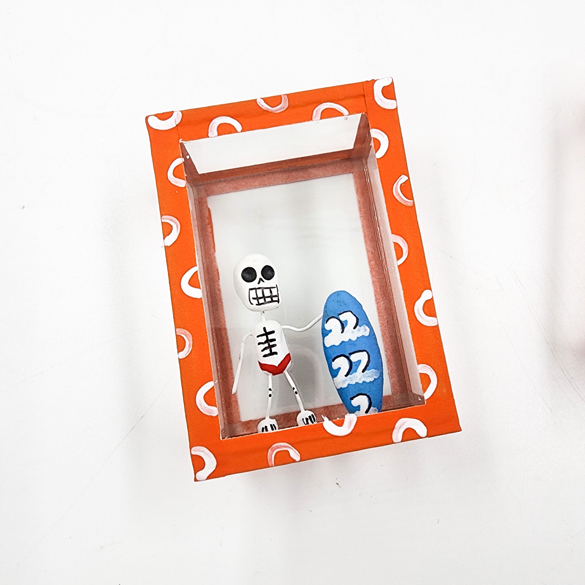 Cajita de la calaverita "El Surfer"