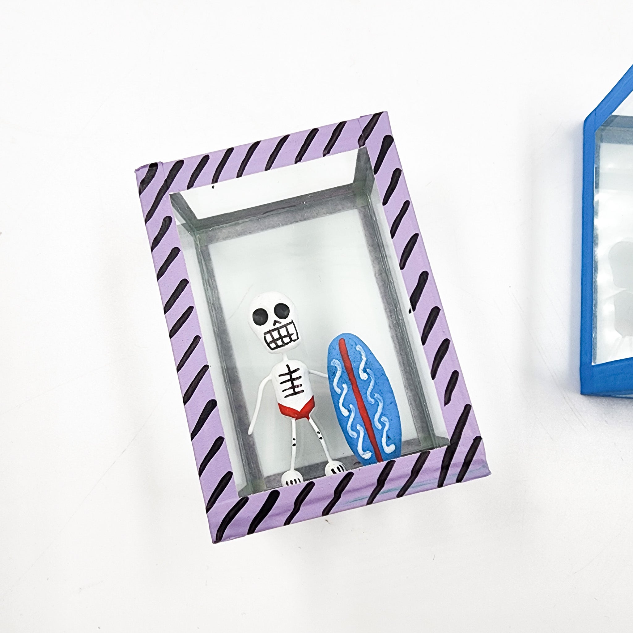 Cajita de la calaverita "El Surfer"