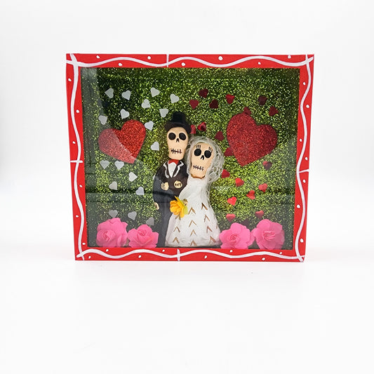 Cajita calaveras “Los novios”