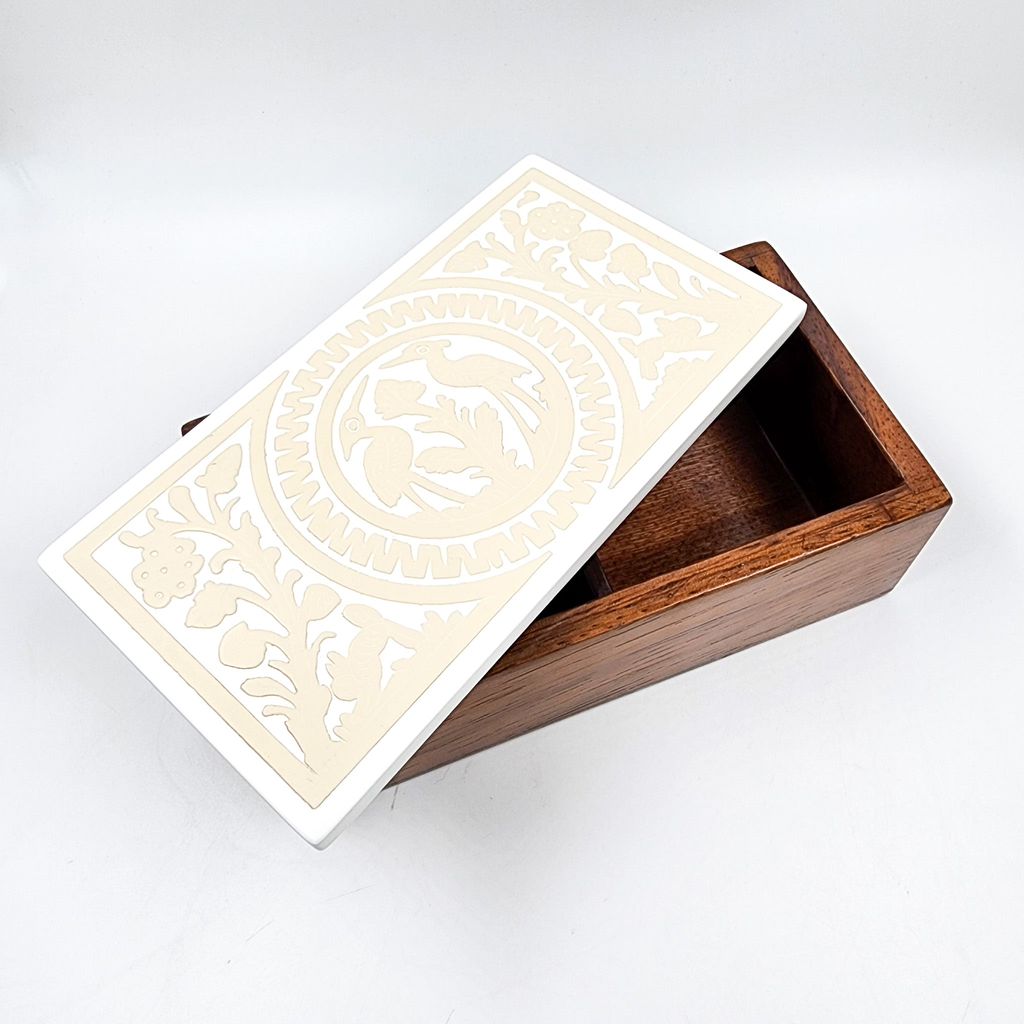 Caja rectangular grande parota y Olinalá