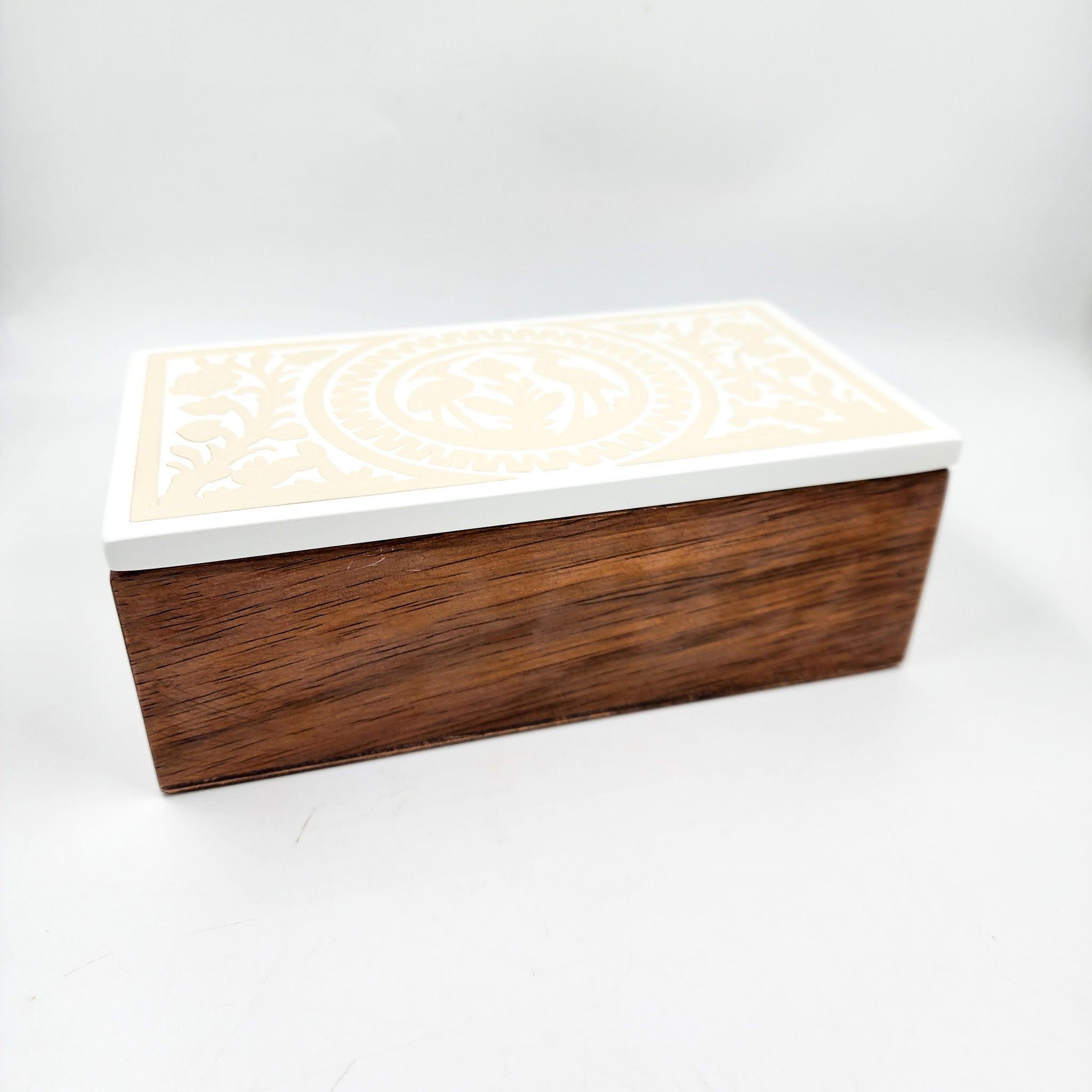 Caja rectangular grande parota y Olinalá