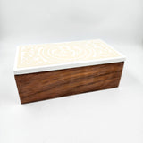 Caja rectangular grande parota y Olinalá