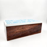 Caja rectangular grande parota y Olinalá