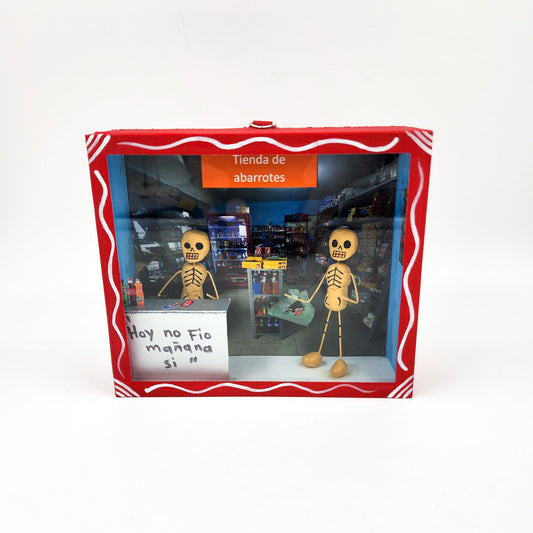 Cajita calaveras “Tienda de Abarrotes”