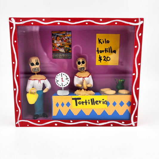 Cajita calaveras “La Tortilleria”