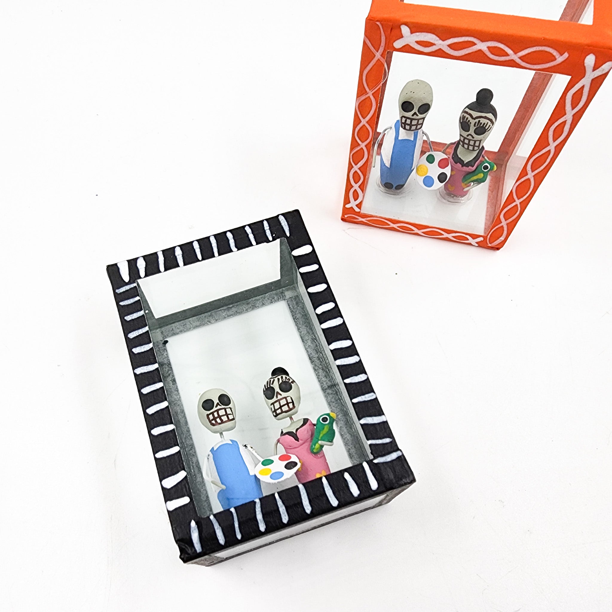 Cajita de la Calaverita Frida Kahlo y Diego