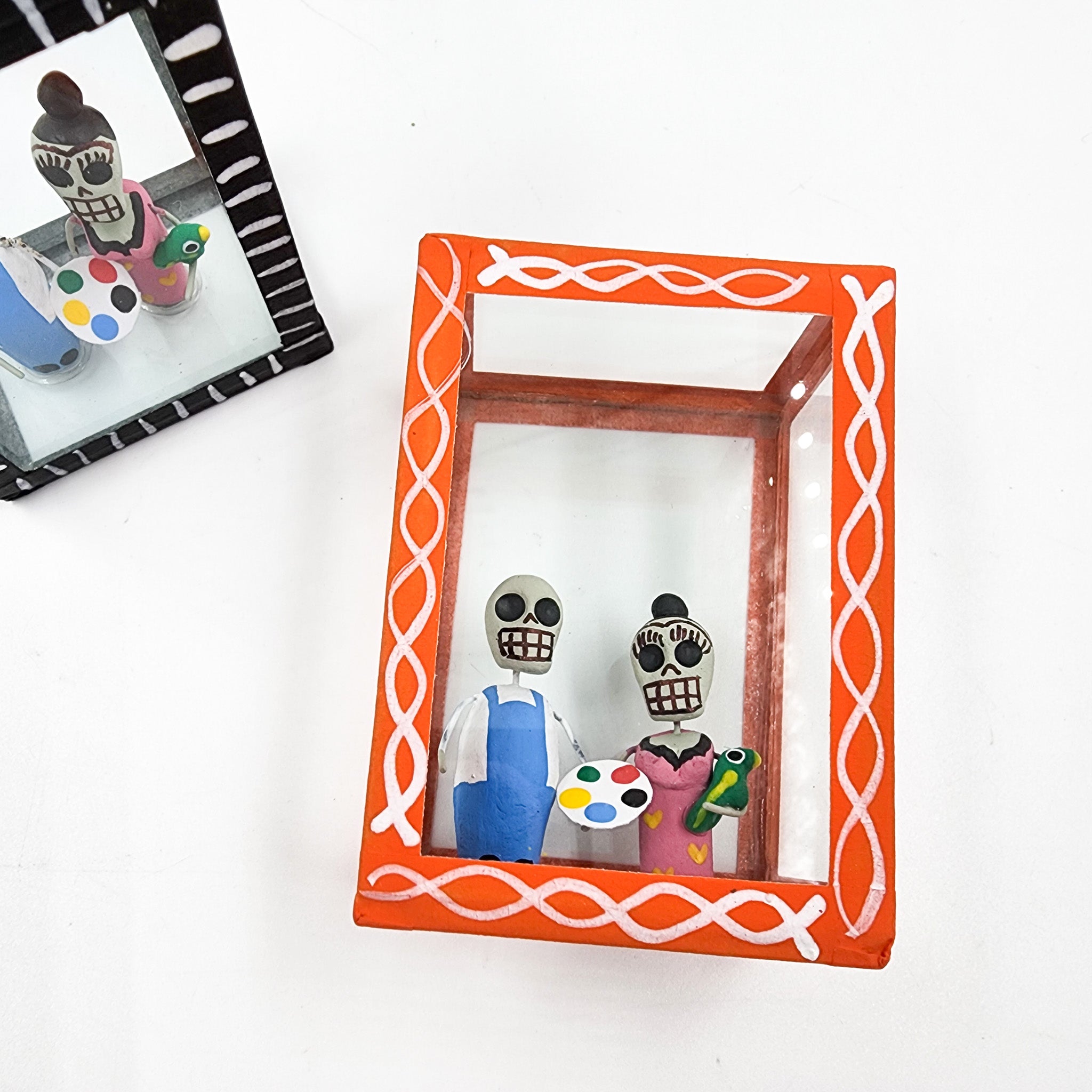 Cajita de la Calaverita Frida Kahlo y Diego