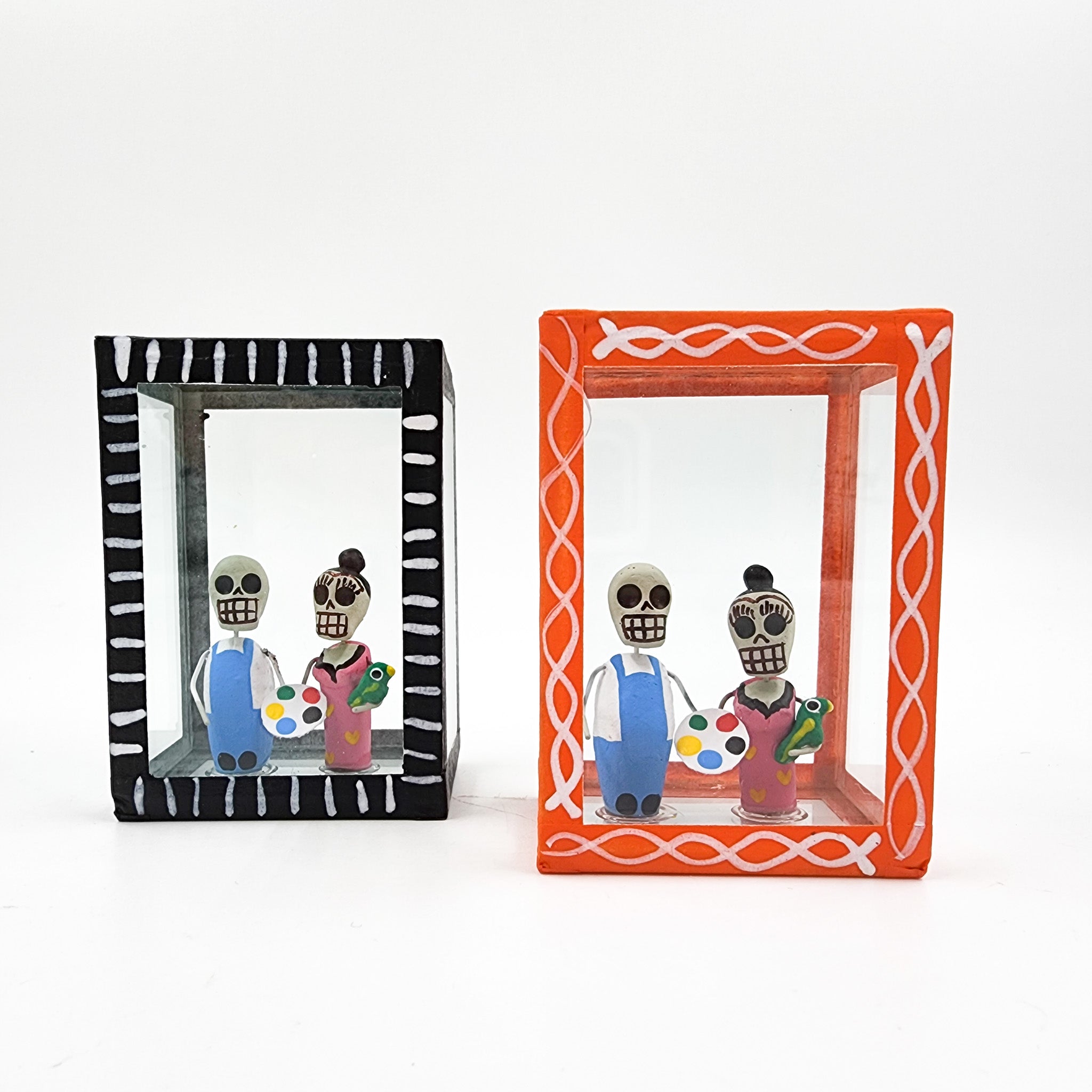 Cajita de la Calaverita Frida Kahlo y Diego