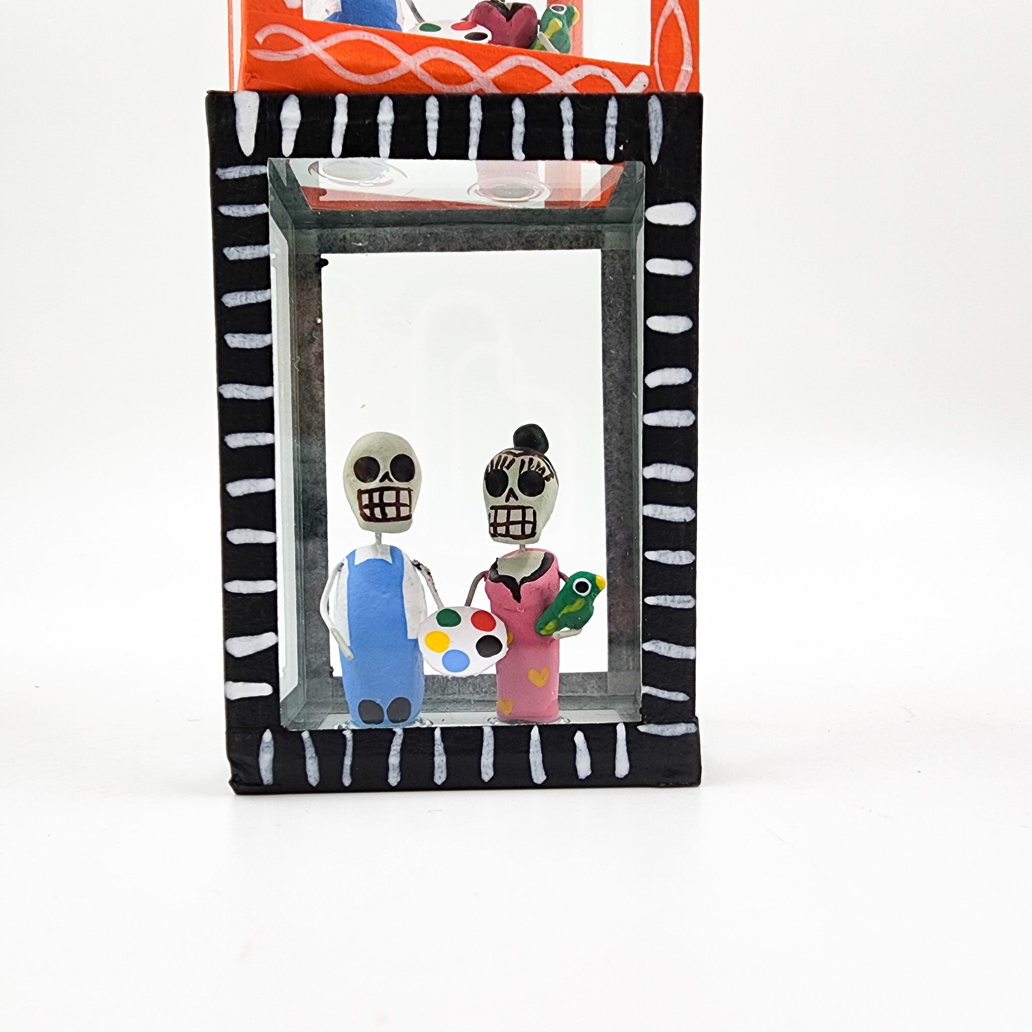 Cajita de la Calaverita Frida Kahlo y Diego