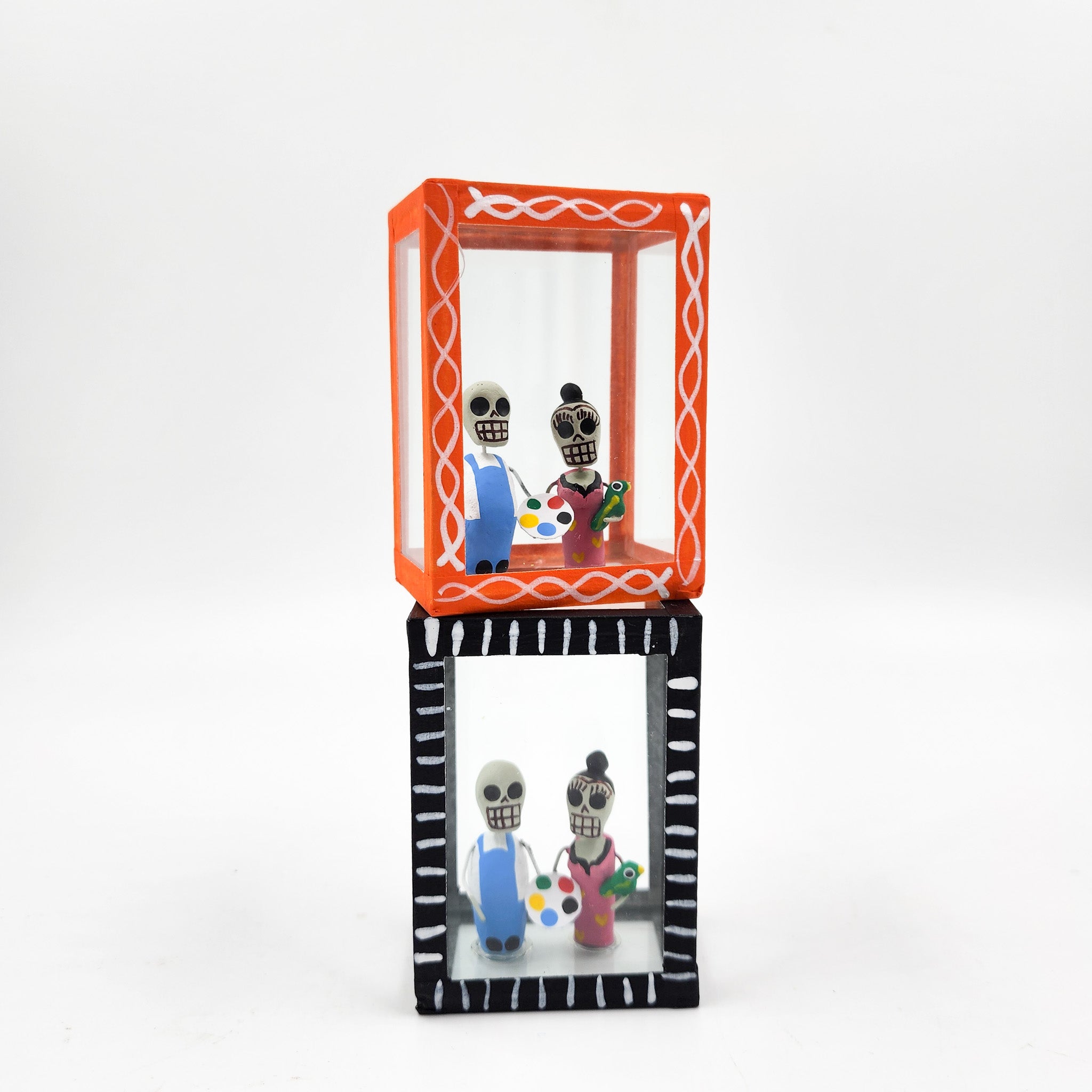 Cajita de la Calaverita Frida Kahlo y Diego