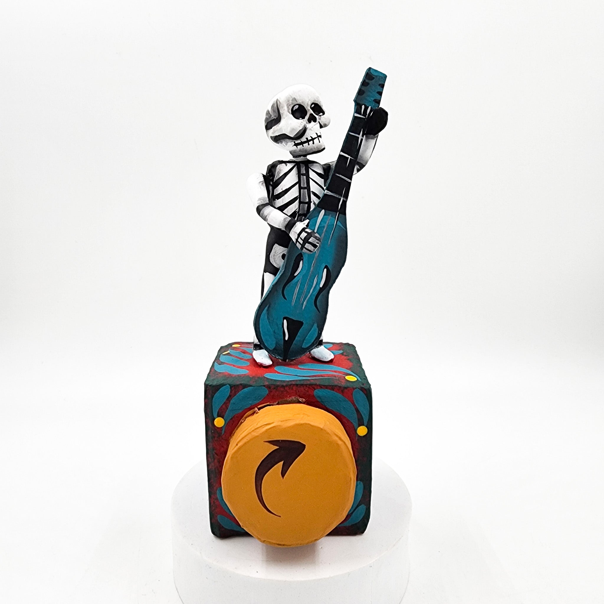 Calaca con guitarra