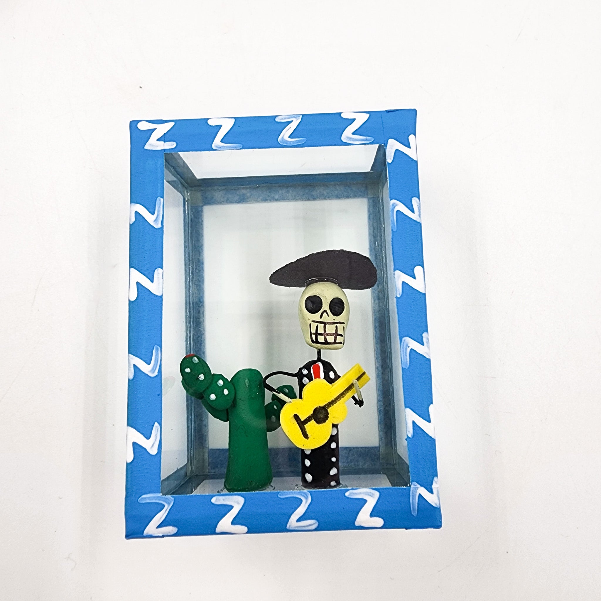 Cajita de la calaverita "El Mariachi con su nopal"