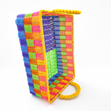 Canasta rectangular de alambre - popotillo