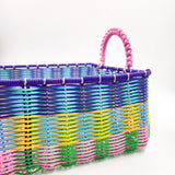 Canasta rectangular de alambre - popotillo