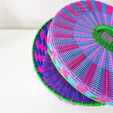 Canasta redonda grande de alambre - popotillo