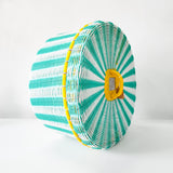 Canasta redonda grande de alambre - popotillo